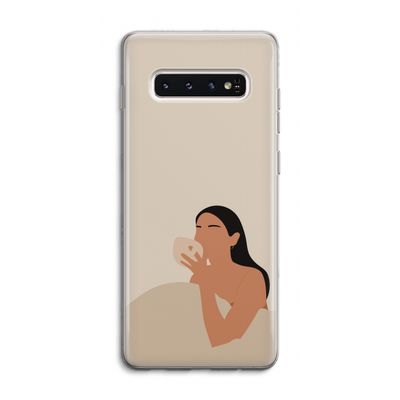 Fresh coffee: Samsung Galaxy S10 4G Transparant Hoesje