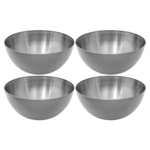 Secret de Gourmet Slakommetjes - 8x - schaaltjes - RVS - D13 x H6,4 cm