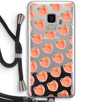 Just peachy: Samsung Galaxy S9 Transparant Hoesje met koord