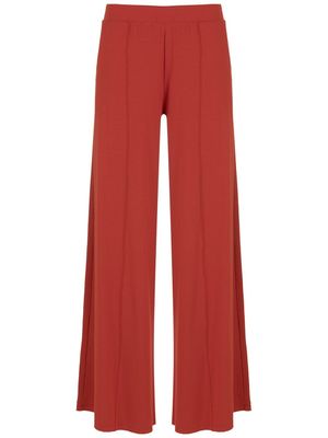 Lygia & Nanny pantalon évasé plissé - Rouge