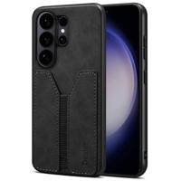 Denior Samsung Galaxy S26 Ultra hoesje - Backcover met kaarthouder - Zwart