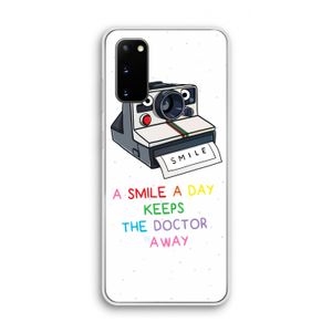 Smile: Samsung Galaxy S20 Transparant Hoesje