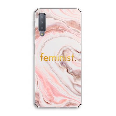 Feminist: Samsung Galaxy A7 (2018) Transparant Hoesje
