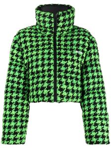 MSGM doudoune à chevrons - Noir