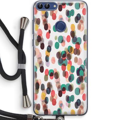 Tropical Dots: Huawei P Smart (2018) Transparant Hoesje met koord