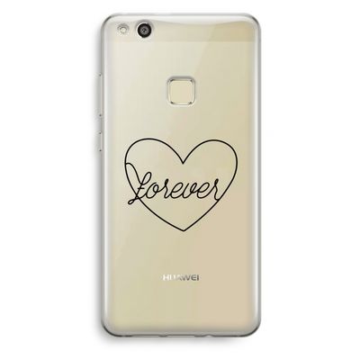 Forever heart black: Huawei Ascend P10 Lite Transparant Hoesje