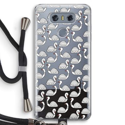 Zwanen: LG G6 Transparant Hoesje met koord