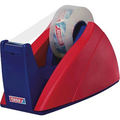 tesa Plakbanddispenser 57421-00000-01 Rood, Blauw Rolbreedte (max.): 19 mm Rollengte (max.) 33 m