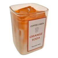 Mansion Atmosphere Geurkaars in glas orange soda 6x8cm
