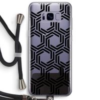 Geometrisch patroon: Samsung Galaxy S8 Plus Transparant Hoesje met koord