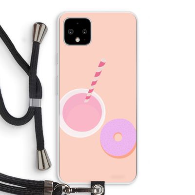 Donut: Pixel 4 XL Transparant Hoesje met koord