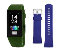 Horlogeband Smartwatch Calypso K8500-8 Kunststof/Plastic Blauw 13mm - thumbnail