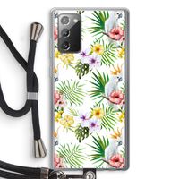 Gele kuif: Samsung Galaxy Note 20 / Note 20 5G Transparant Hoesje met koord Gele kuif: Samsung Galaxy Note 20 / Note 20 5G Transparant Hoesje met koord