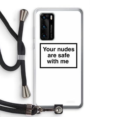 Safe with me: Huawei P40 Transparant Hoesje met koord
