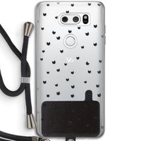 Kleine kattenkopjes: LG V30 Transparant Hoesje met koord