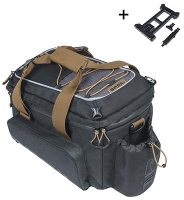 Basil bagagedragertas miles xl pro mik 9-36l zwart/grijs