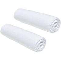 Set van 2 teday essentiële vloeken - 140 x 190 cm - 2 personen - 100% katoen - krijt