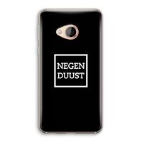 Negenduust black: HTC U Play Transparant Hoesje