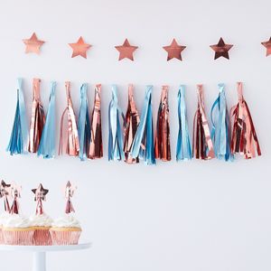 Ginger Ray TW-810 Twinkle Twinkle Blauwe Tasselslinger