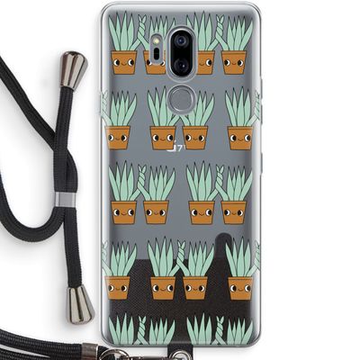 Sansevieria: LG G7 Thinq Transparant Hoesje met koord