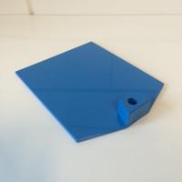 Voetplaat kunststof zwaar blauw