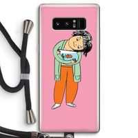 Visknuffel: Samsung Galaxy Note 8 Transparant Hoesje met koord
