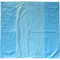 Zak | Kratzak | HDPE | 680/ 2x170x630mm | 20my | blauw | 500 stuks
