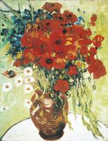 Kunstdruk Vincent Van Gogh - Vase avec marguerite 60x80cm