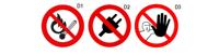 Beta 7109D 3-Waarschuwing Tekens - 071090053