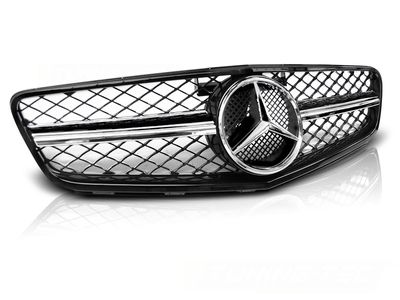 Tuning-Tec Grill MERCEDES W204 07-14 C63 STIJL GLANZEND ZWART- CHROOM
