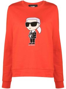 Karl Lagerfeld sweat Ikonik 2.0 à encolure ras du cou - Rouge