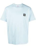 Stone Island t-shirt en coton à patch Compass - Bleu