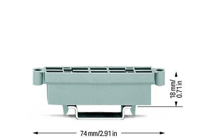 WAGO 209-100 Verzameldrager Grijs 50 stuk(s)