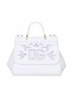 Dolce & Gabbana Kids mini sac à main Sicily à logo en intarsia - Blanc