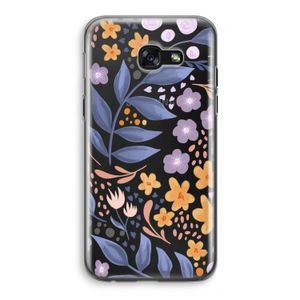 Flowers with blue leaves: Samsung Galaxy A5 (2017) Transparant Hoesje