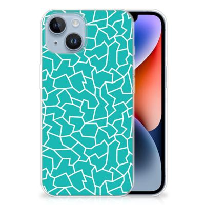 Apple iPhone 14 | Hoesje maken | Cracks Blue