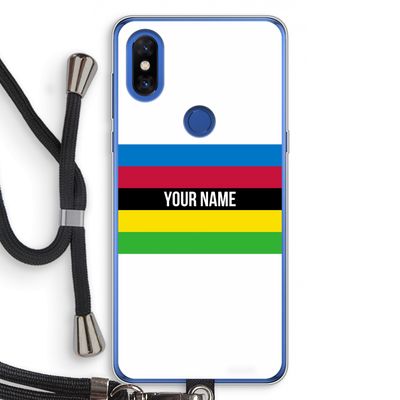 WK Wielrennen: Xiaomi Mi Mix 3 Transparant Hoesje met koord