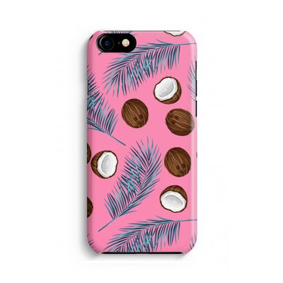 Kokosnoot roze: Volledig Geprint iPhone 7 Hoesje
