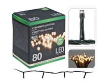 Kerstverlichting 80 Leds - 8 mtr - warm wit - thumbnail