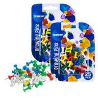 Gekleurde prikbord punaises - 50x stuks - Punt punaises voor op een prikbord