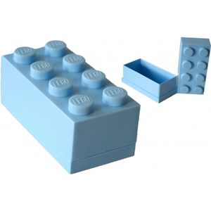 Mini opbergbox Brick 8 lichtblauw (4012)