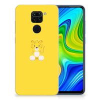 Xiaomi Redmi Note9 Telefoonhoesje met Naam Baby Leopard - thumbnail