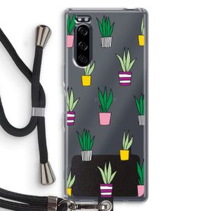 Sanseveria: Sony Xperia 5 Transparant Hoesje met koord