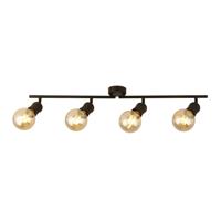 Searchlight PlafondlampDance 4-lichts zwart - 45202-4BK