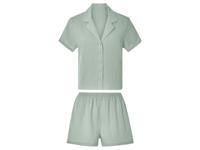 esmara Korte mousseline dames pyjama (Lichtblauw, L (44/46))