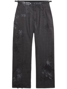 Balenciaga pantalon de costume Graffiti Skater - Noir