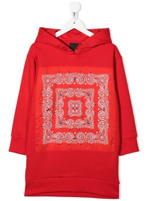 Givenchy Kids robe-sweat à manches longues - Rouge