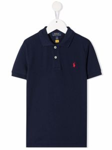 POLO RALPH LAUREN KIDS polo à logo brodé - Bleu