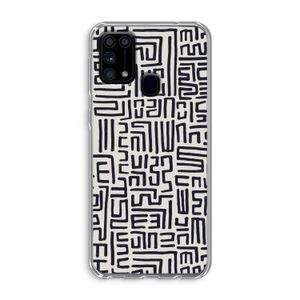 Moroccan Print: Samsung Galaxy M31 Transparant Hoesje