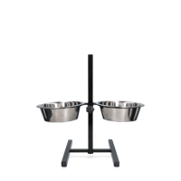 Voer en drinkbak RVS T-standaard 1,75ltr Ø 21cm Voer en drinkbak RVS T-standaard 1,75ltr Ø 21cm